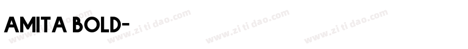amita bold字体转换